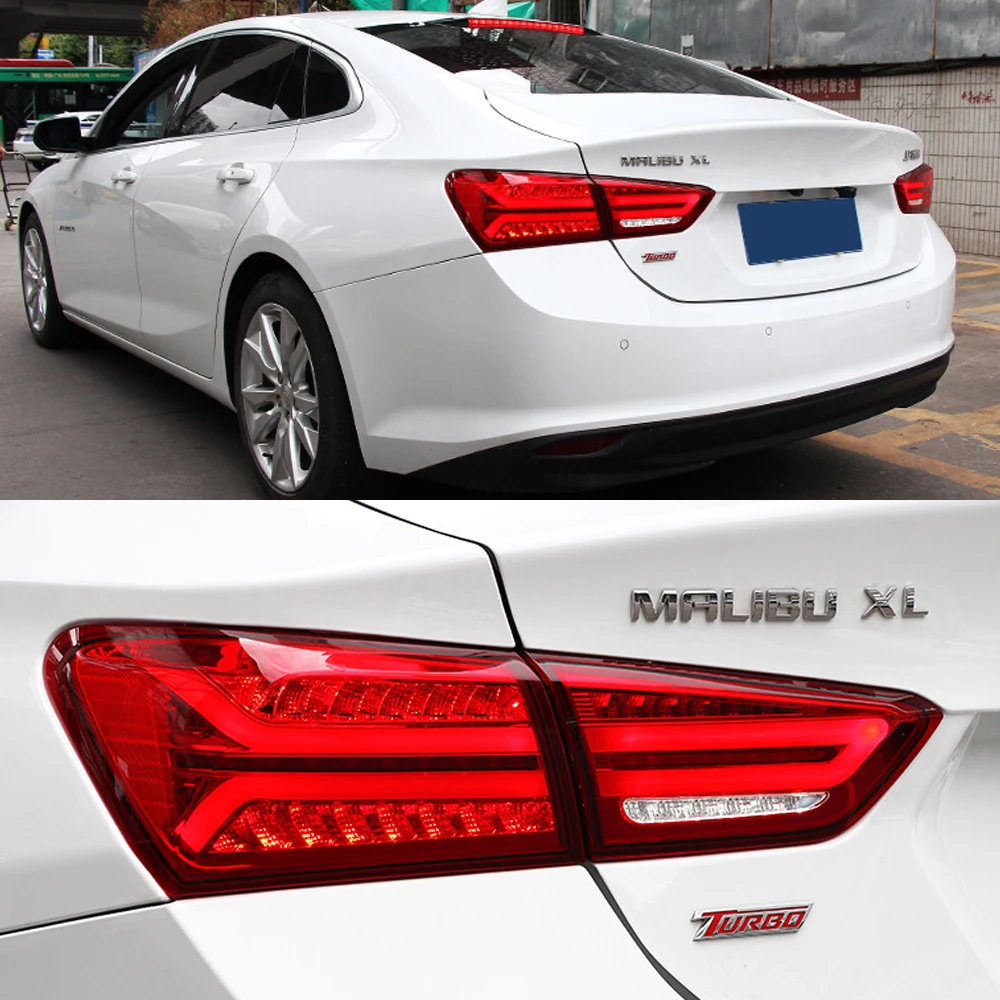 

2PCs LED Tail Lights For Chevrolet Malibu XL 2016-2018 DRL Fog Reverse Brake Signal Plug And Play Car Rear Tail Light Assembly