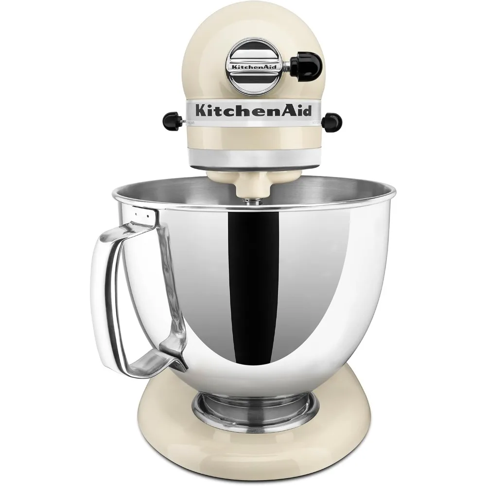 Artisan Series 5 Quart Tilt Head Stand Mixer with Pouring Shield KSM150PS, Almond Cream