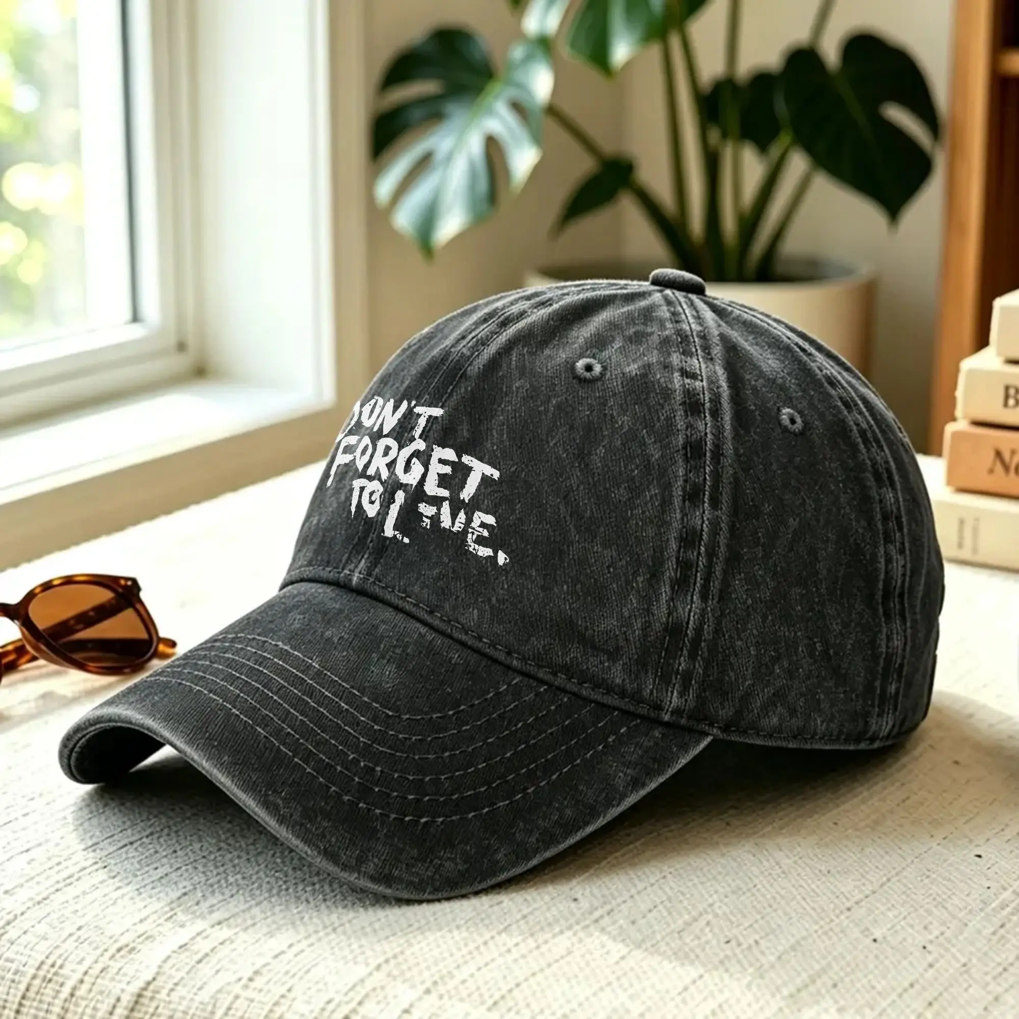 Washed Baseball Cap Yungblud Don't Forget To Live Spring Hip Hop Hats For Unisex Men  Vintage Tennis Skate Sun Snapback Cap
