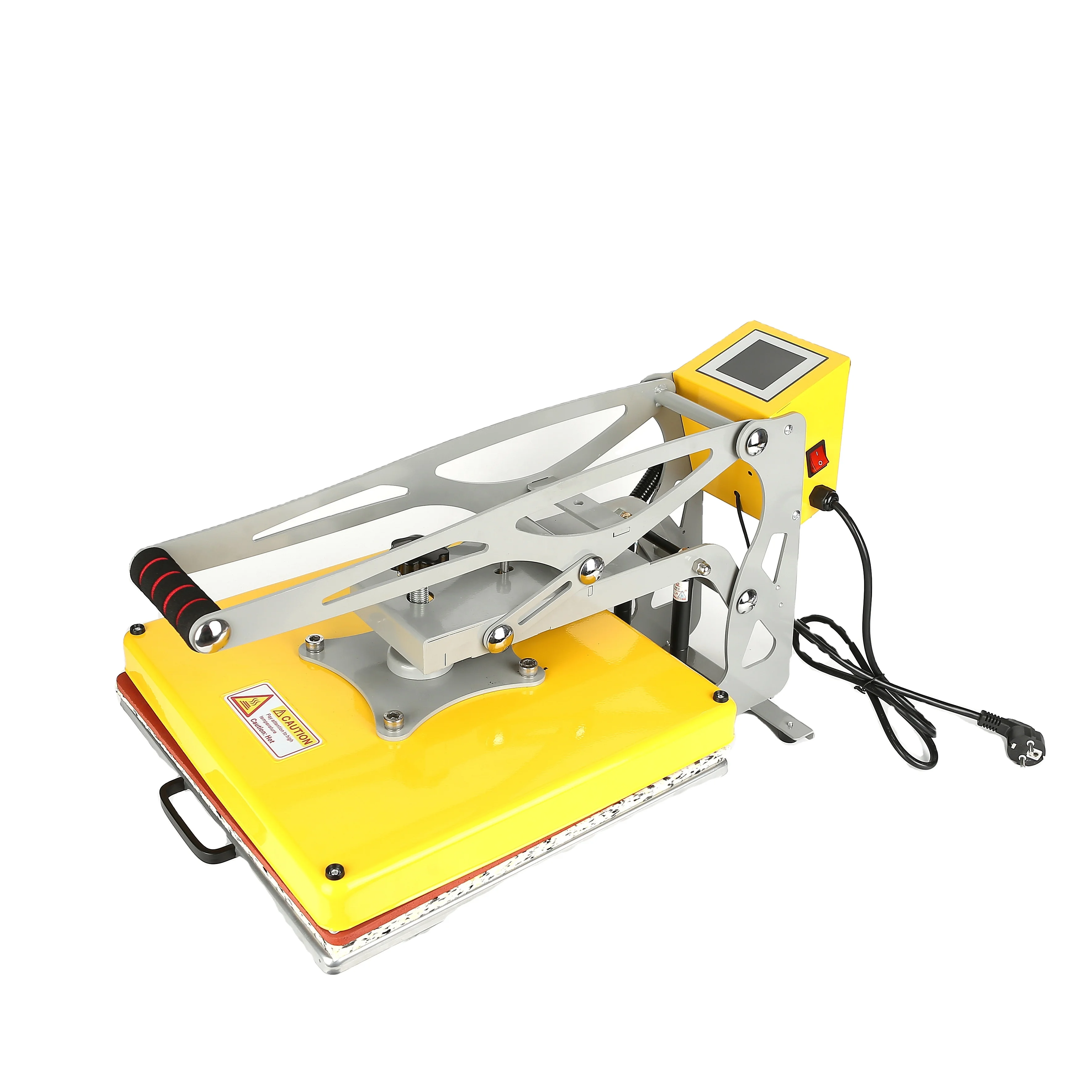 High Pressure Sublimation Slide Rail T Shirt  Auto-Open 15*15 Inch Heat Press Machines