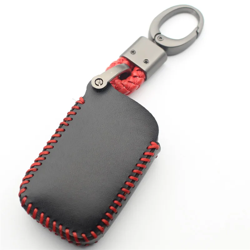 FLYBETTER Genuine Leather Keychain 4Button Smart Key Case Cover For Lexus LX470/GS450h/IS350/SC430/LS460/ES350 Car Styling L248