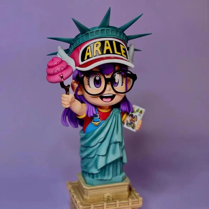 Anime Dr. Slump Figure Arale Cos Statue Of Liberty Figures Cute Pvc Statue Model Doll Collection Desk Decoration Kids Toy Gifts