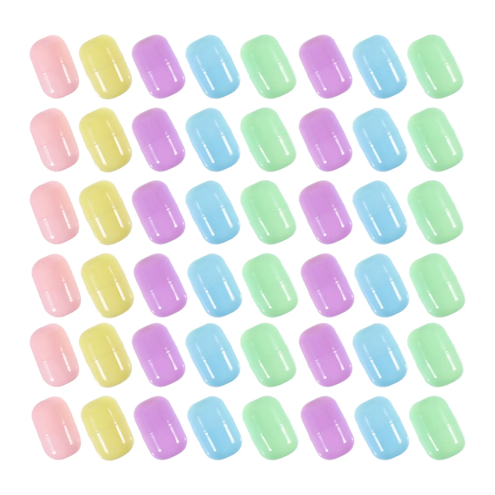 40 piezas de plástico transparente, ideales para máquinas expendedoras de chicles, almacenamiento de dulces, recuerdos de fiesta, premios para máquinas de garras, rellenables a granel