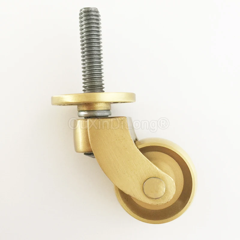 4PCS Solid Brass Caster Wheels Moving Caster 360° Swivel Castors for Furniture/Cabinet/Tea Table Load Capacity 150kg/4PCS GF1449