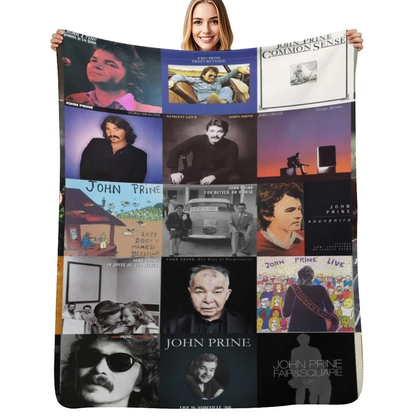 

Ai john prine TH0107 Quilt Blanket For Fans Throw Blanket Soft Comfort Blanket for Reading Watching TV