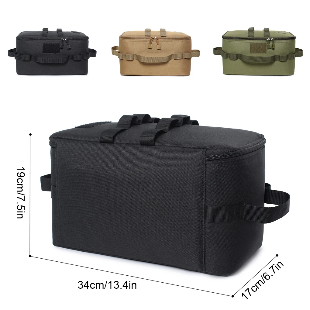 حقيبة باب حرارية للتخييم في الهواء الطلق سهلة التنظيف وخفيفة الوزن ومحمولة للثلاجة وحقيبة أدوات باللون الأخضر