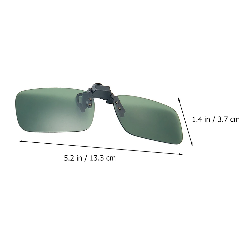 

3 Pcs Polarized Sunglasses Clip Fashionable Colors Strong Clamping Force Metal Material Durable Outdoor Driving Half Frame Full