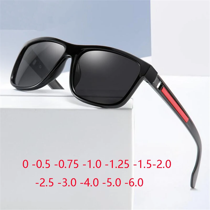 

Outdoor Sports Short-sight Prescription Sunglasses Men Polarized TR90 Anti UV400 Nearsighted Eyeglasses -0.5 -0.75 -1.0 To -6.0