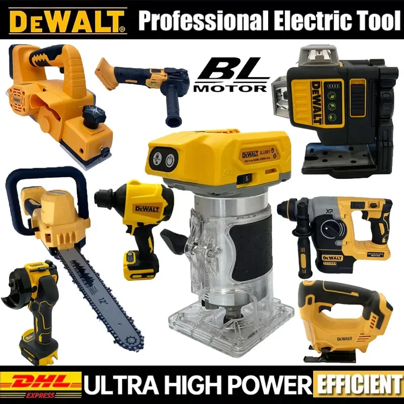 

Многофункциональные электроинструменты DeWalt: беспроводная бесщеточная угловая шлифмашина, резак, электрический гайковерт, полировальная машина, воздушный насос, термофен для 18В