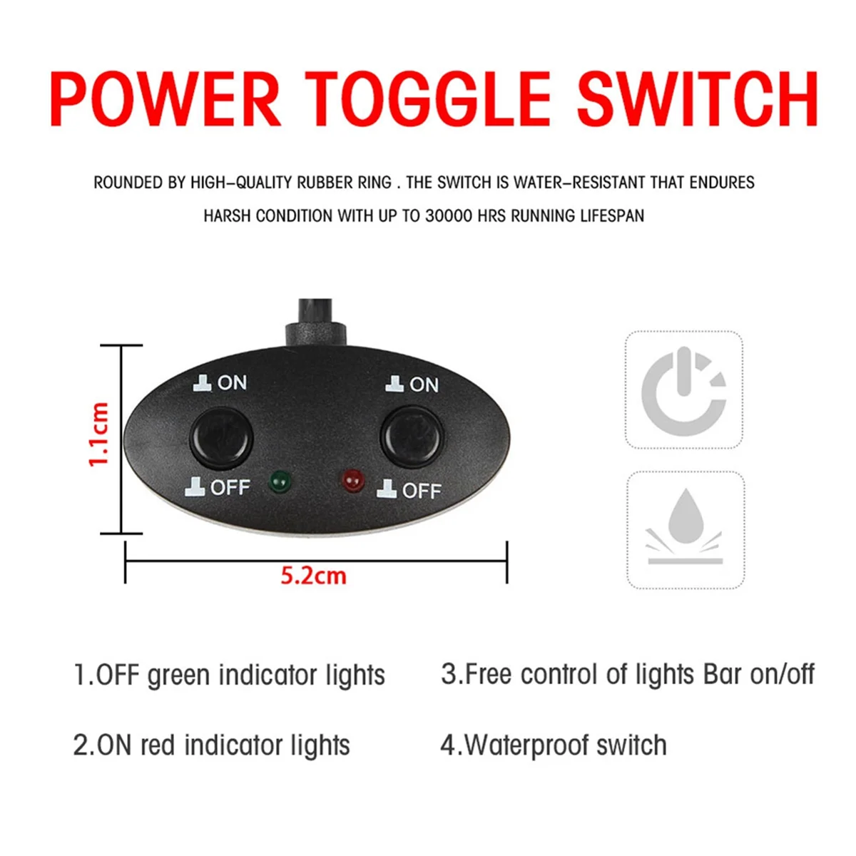 4 นิ้วไฟ LED ทํางานพร้อมชุดสายไฟสีขาว Amber Off Road Driving Light สําหรับรถบรรทุก SUV ATV เรือรถกระบะ