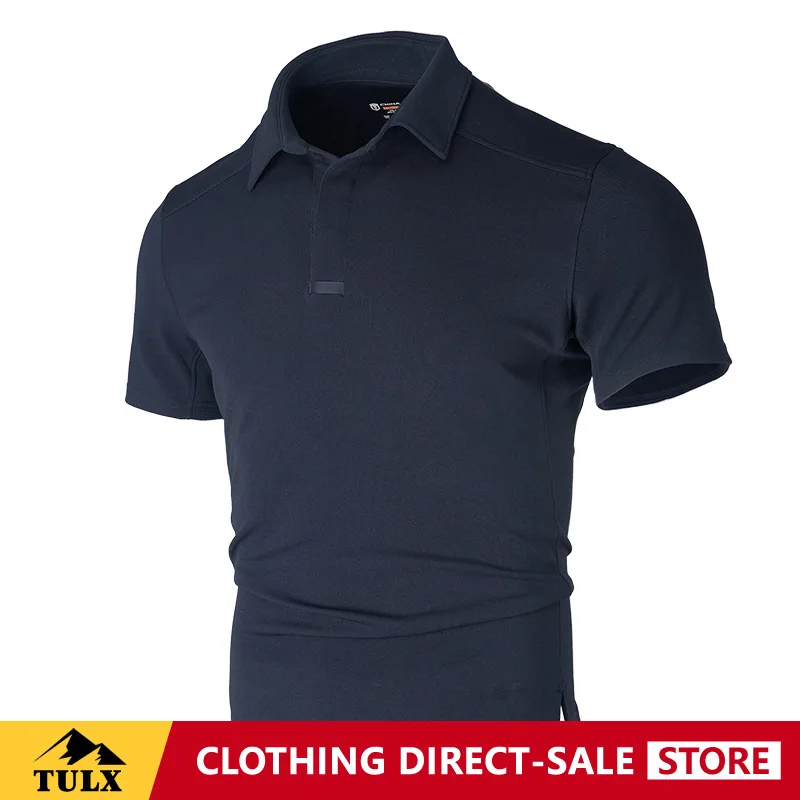 T-shirt de sport antibactérien pour hommes, absorbant l'humidité, séchage rapide, respirant, à manches courtes, pour le fitness et les trajets quotidiens, haut tactique