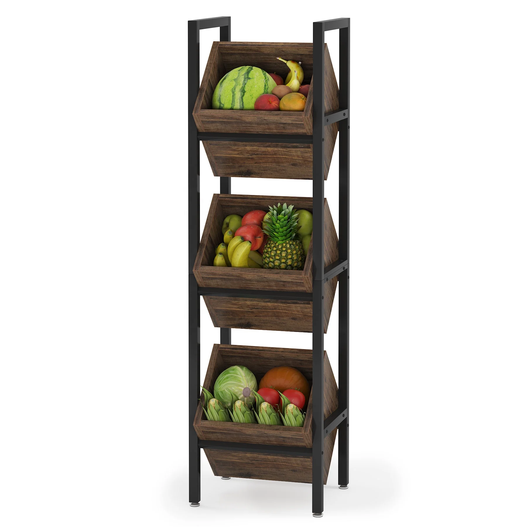 

#ji Tribesigns Stand Wobble-Free Wine Holder Display Shelf Liquor Bottle Organizer For Kitchen Bathroom Basket