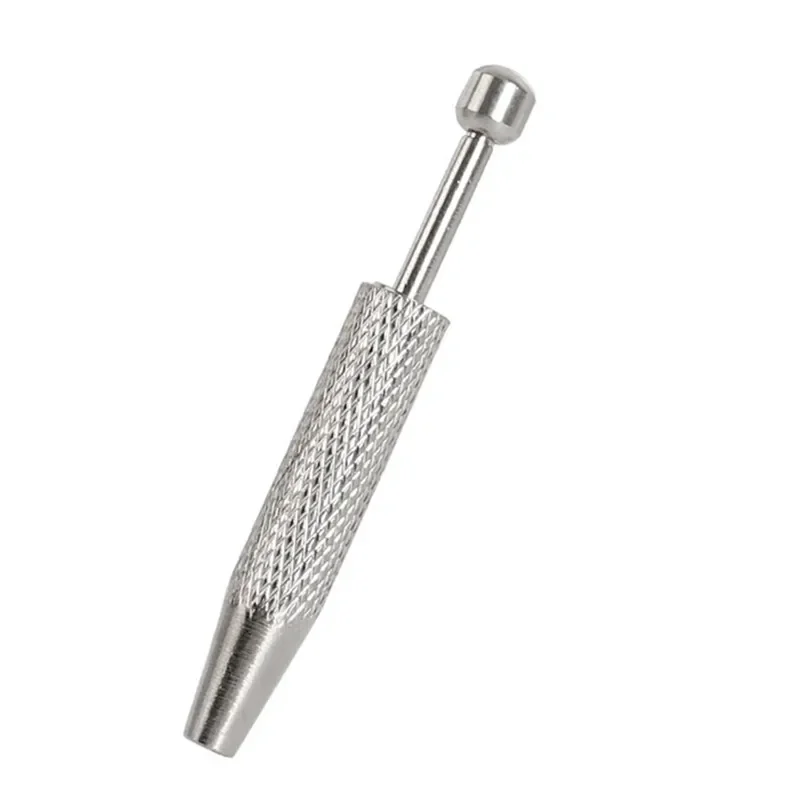 Knurled Handle Gemstone Holder Tweezers Stainless Steel Jewelry Pick Up Tool For Diamond Crystal Bead Craft DIY Repair Work