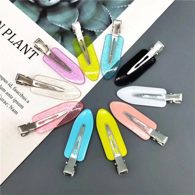 New Girls Cute Colorful No Trace Hairpins Doesn't Hurt Hair Sweet Hair Clips Barrettes Slid Clip Women Fashion Hair Accessories