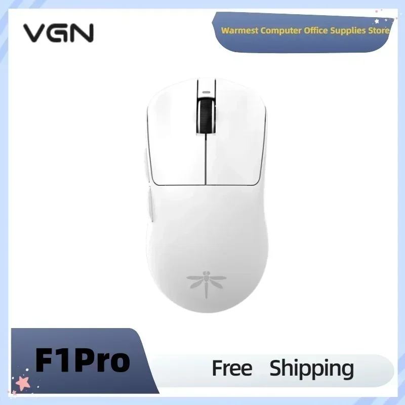 

VGN F1 Dragonfly 2.4g Wireless Bluetooth Lightweight Mouse PAW 3395 26000DPI Rechargeable Dual Mode Gaming Mouse Fps PC Gaming