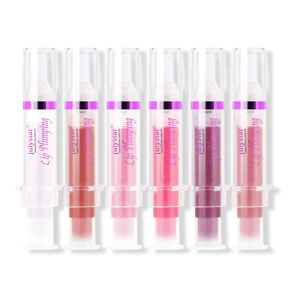 Julystar-Transparente Vidro Lip Glaze, Lip Gloss, Longa Duração Hidratante, Lip Brightening, Cosméticos Femininos