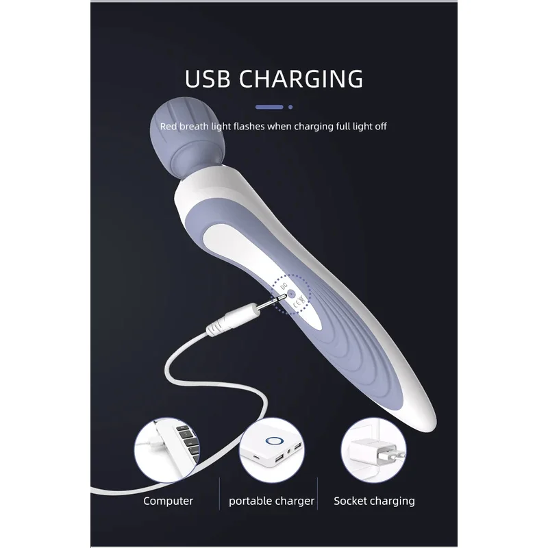 2026 New Hand-Held Electric Massage Hammer Press Stick Portable Vibration Massager Charging Massage Tool Neck Back Hand Selling.
