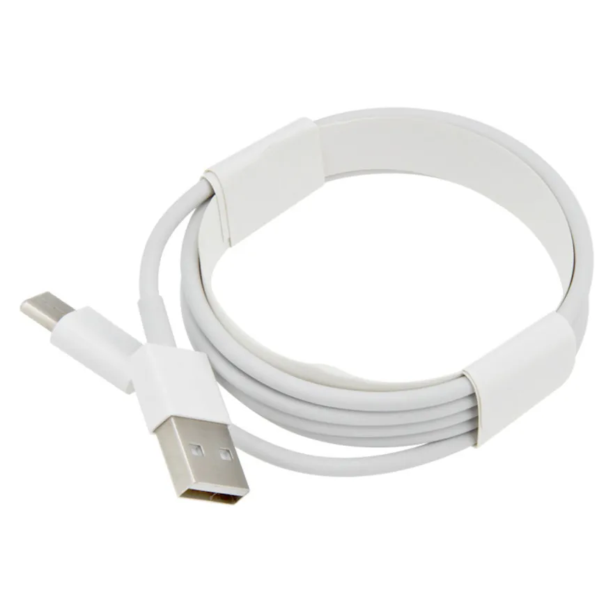 

1000pcsWhite Round USB Type-C Cable Micro Charge Data Sync Cord For iPhone Samsung LG Xiaomi Huawei Mobile Phone Charging Cables