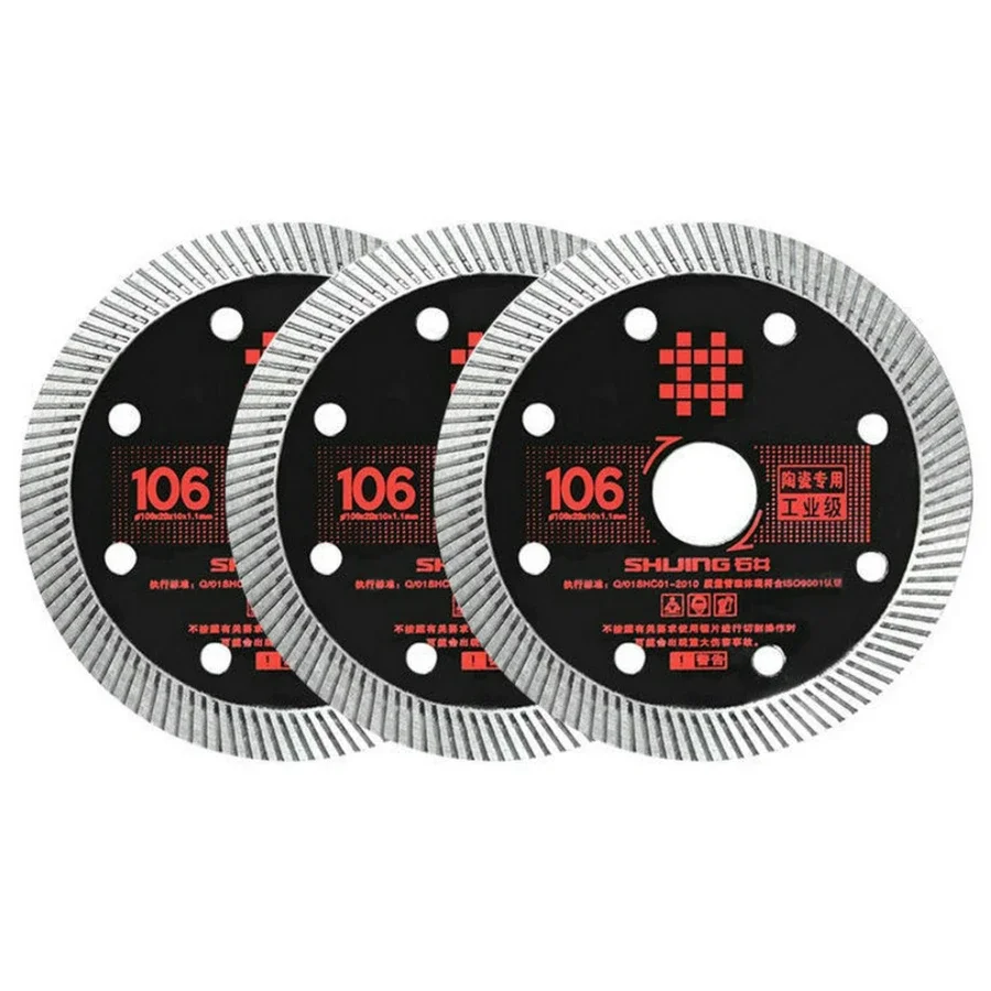 106MM Black Diamond Saw Blade Disc Porcelain Marble Tile Ceramic Granite Cutting Blades For Angle Grinder Diamond Saw Blade