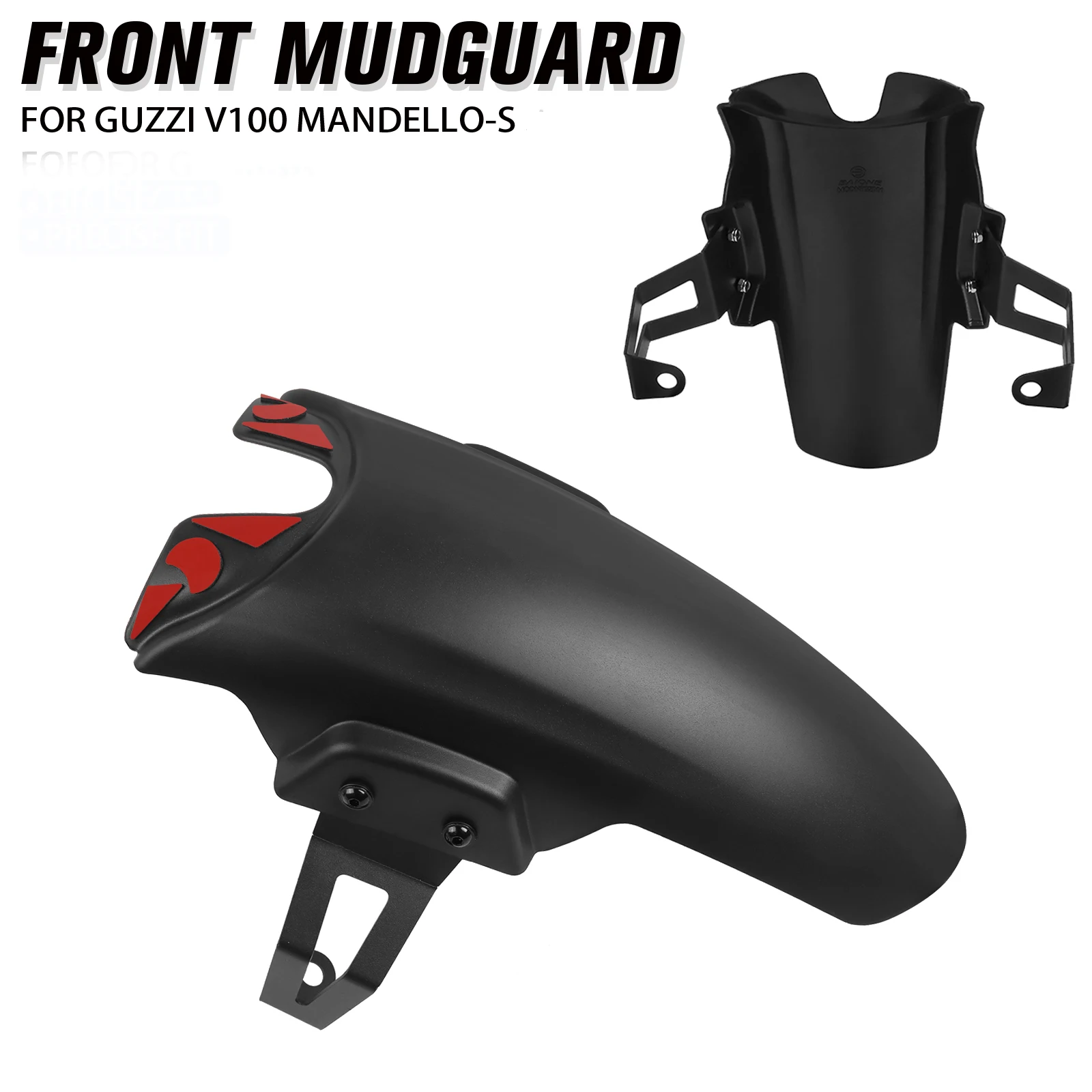 For Moto Guzzi V100 Mandello S Motorcycle Front Fender Extender Mudguard Extension V100 MANSELLO 2022-2024