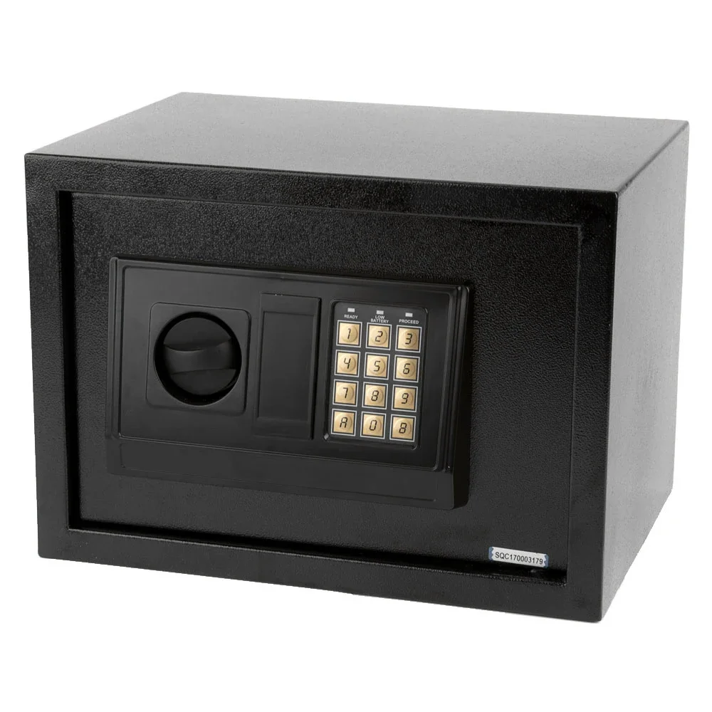 

E25EA Small Size Electronic Digital Steel Safe Strongbox Black
