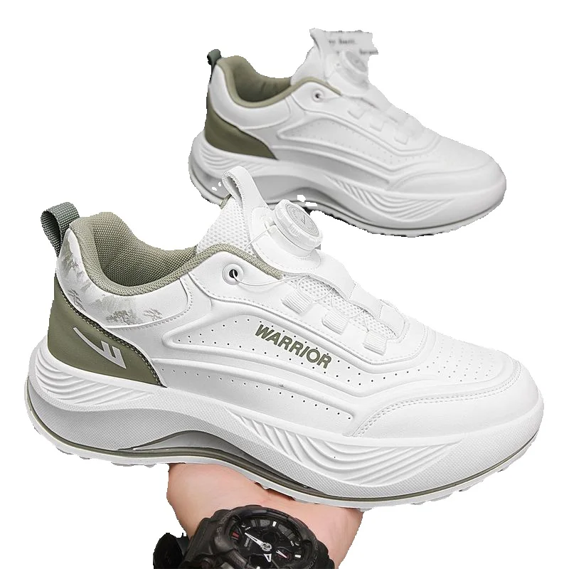 Men's Warrior Sneakers 2026 Spring New Model, Thick-soled Versatile Dad Shoes, Lightweight And Comfortable Thin Running Shoes For Men B_vogvips.com