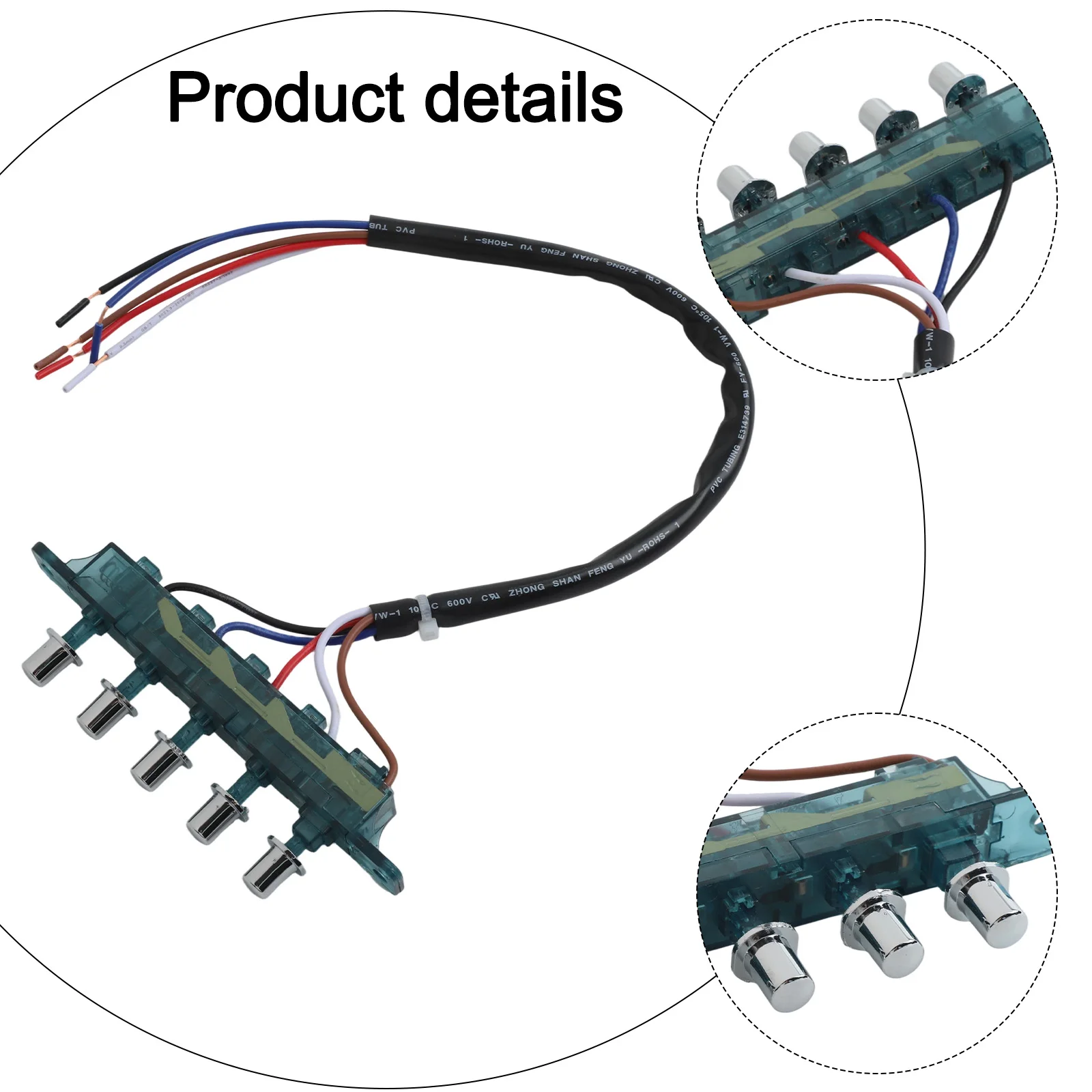 For Kitchen Setup 5-button Controller Easy Installation Switch Panel Thermostat Control System Kitchen Control For Range Hood