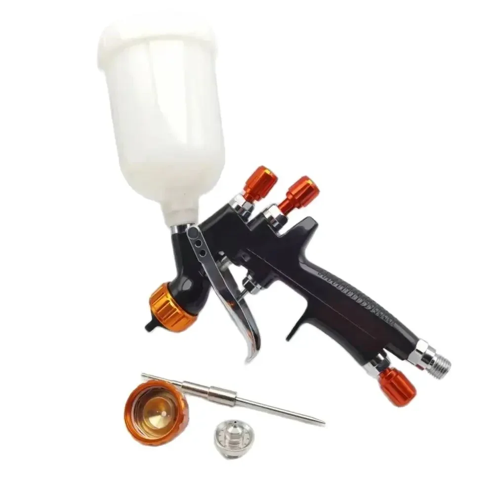 MiNi 1.2MM Spray Gun 1.0MM Nozzle Kit With Adapter 250CC Plastic Cup Repair Gun Car Painting Airbrush For Painting Car Gun