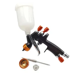 MiNi 1.2MM Spray Gun 1.0MM Nozzle Kit  With Adapter 250CC Plastic Cup Repair Gun Car Painting Airbrush For Painting Car Gun