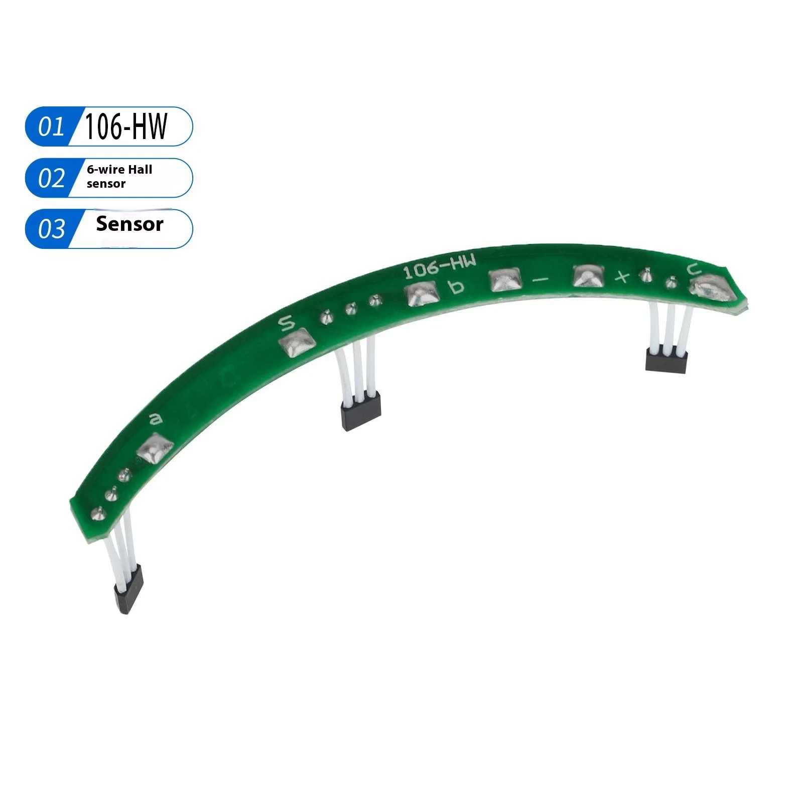 

106-HW Electric Scooter Hall Sensor Board Motor Hall Sensor PCB Board 41F for Electric Scooter Motor Hall Sensor Module Parts