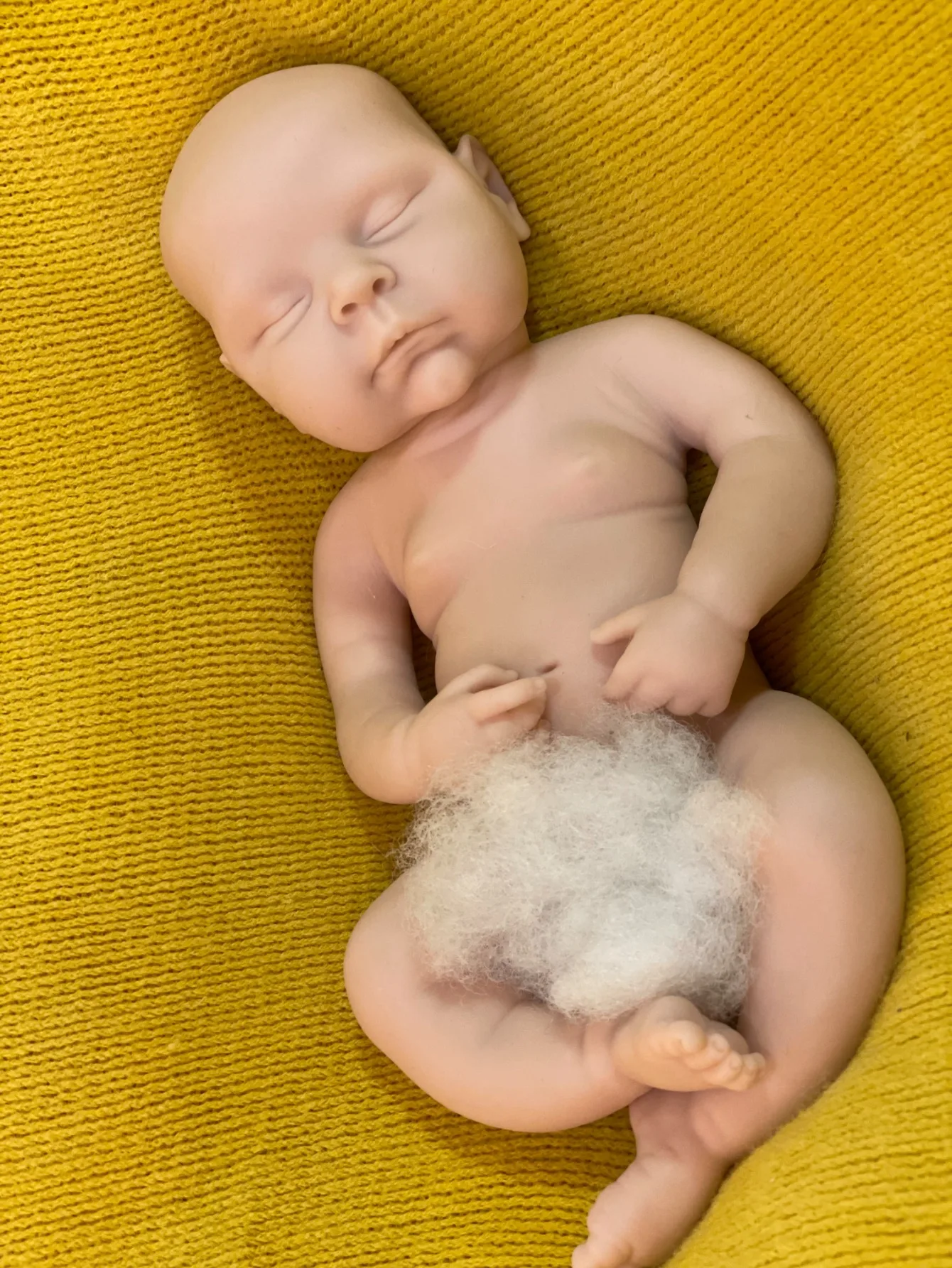 18 Inch 45 CM  Peaches Unpainted Silicone Reborn Girl Baby Doll Handmade Newborn Baby Dolls Toy For Children Birthday Gifts