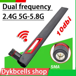 10dbi 8Dbi 2.4G 5G 5.8G Universal Antennas Dual band WIFI Antenna SMA WLAN Router Antenna Booster wireless network RF amplifier