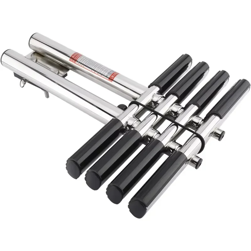 Marine Boat Yacht Swimming Pool 4 Step Dual Vertical Telescopic 316 Stainless Steel Sport Ladder