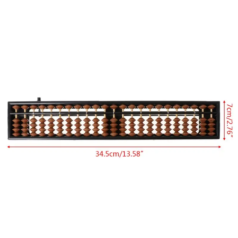 Portable Chinese 23 Digits Column Abacus Soroban Calculating Counting D5QC