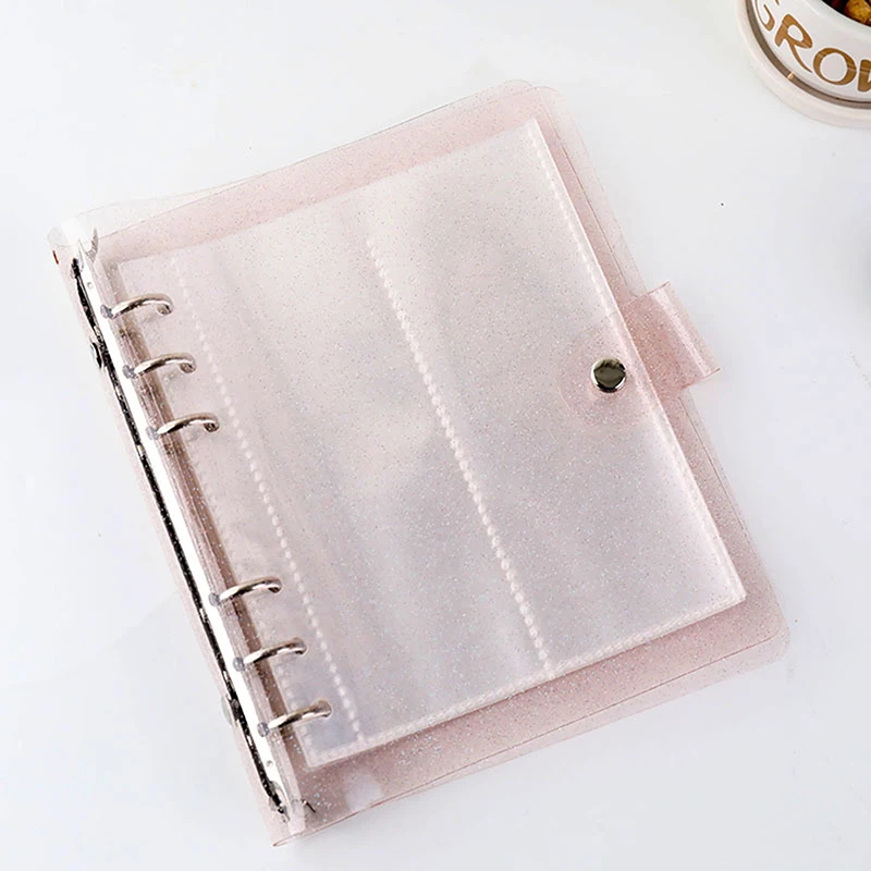 A6 Glitter Photocard Binder 100 Photos for 2x6 Inch Photo Strips Bookmark Photo Booth Frame Album Idole Cards Organizer
