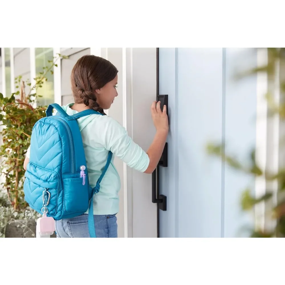 Encode Smart Wi-Fi Deadbolt Dengan Century Trim dalam Matte hitam