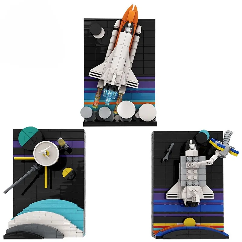 

Hot Further Tales of the Space Age Building block Model Hubble Space Telescope BricksToys Painting Educational Toy Birthday Gift