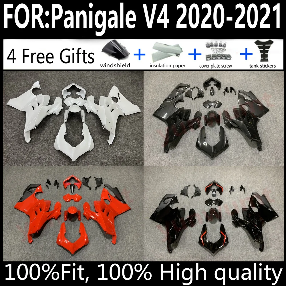 

Injection Fairing Kit For Ducati Panigale V4 2020-2021 Bodywork Cowling Set With Winglets Factory Fitment