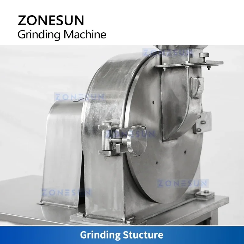 ZONESUN Chili Powder Grinder Ultra Fine Powder Grinding Machine Chili Mirchi Making Equipment ZS-PGM320