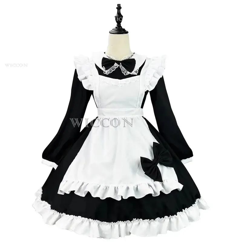 

Halloween Role Play Women Girls Daily Suit Maid Cosplay Cute Japan Style Outfit Housemaid Long Sleeves Cosplay Costume 5XL