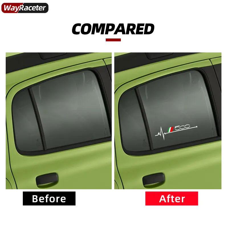 2 Pcs Window Sticker Body Reflective Decal For Fiat 500 Bravo Ducato Qubo Panda Punto Tipo Doblo Freemont Seina Argo Sedici 124