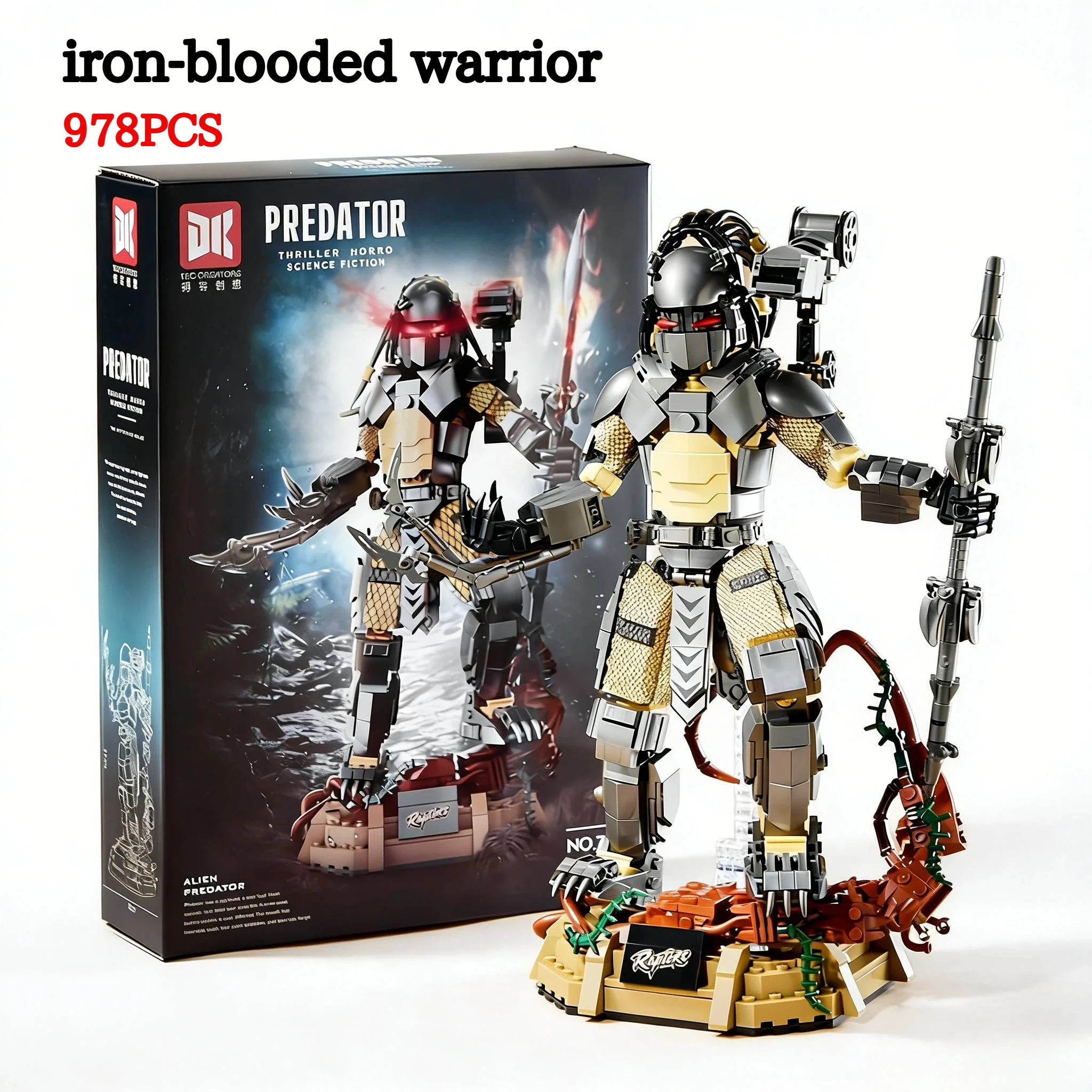 

Iron Blood Knight Building Blocks Alien Monster Puzzle Assembled Toys Birthday Gifts Home Decorations For Children
