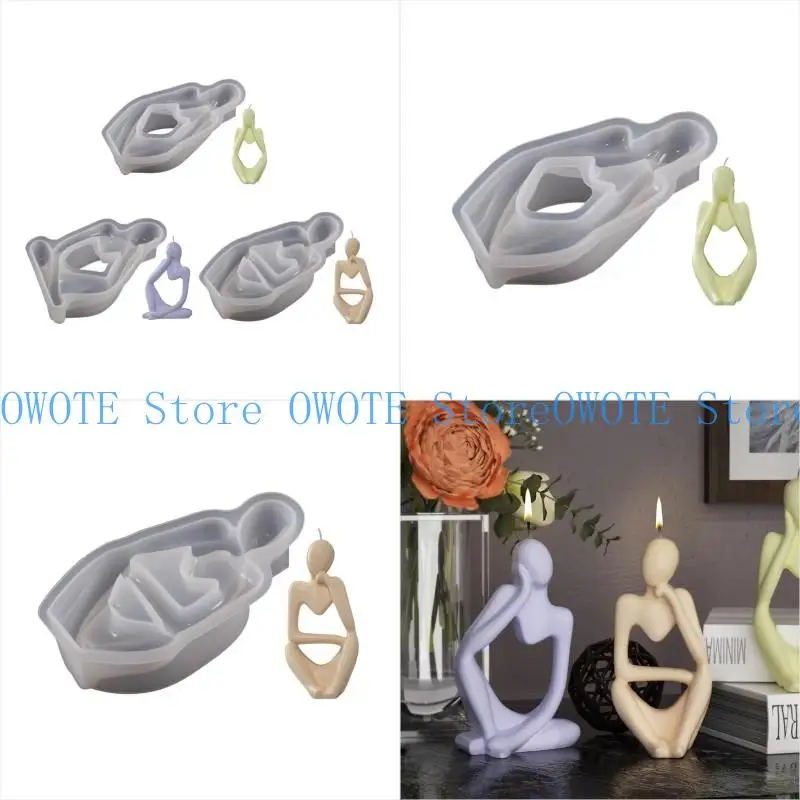 

A52E 3D Portrait Mould Handmade Aroma Wax Soap Molds for Decorations