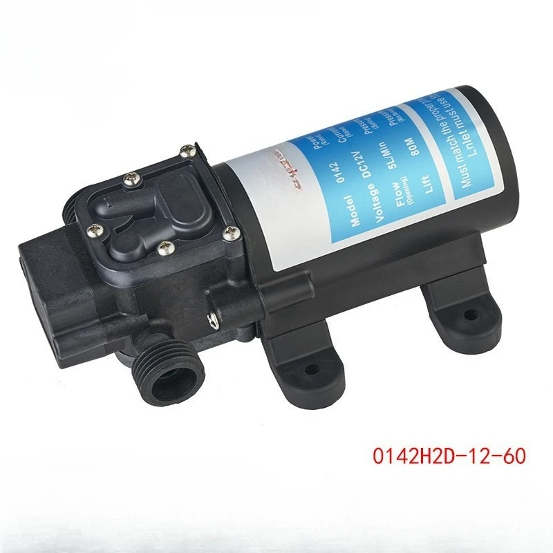 Washing Iron Dragon Miniature Diaphragm Pump Self-priming Booster Water Pump 60W Intelligent Electric High Pressure Car  DC
