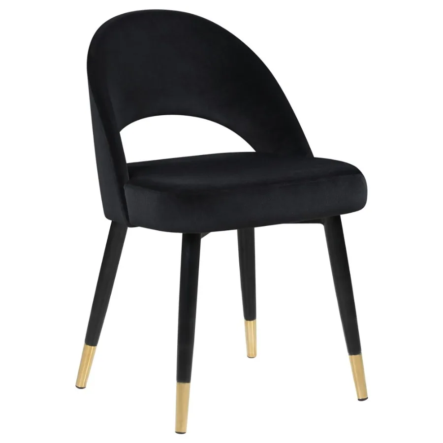 

Black Arched Back Side Chairs Set of 2