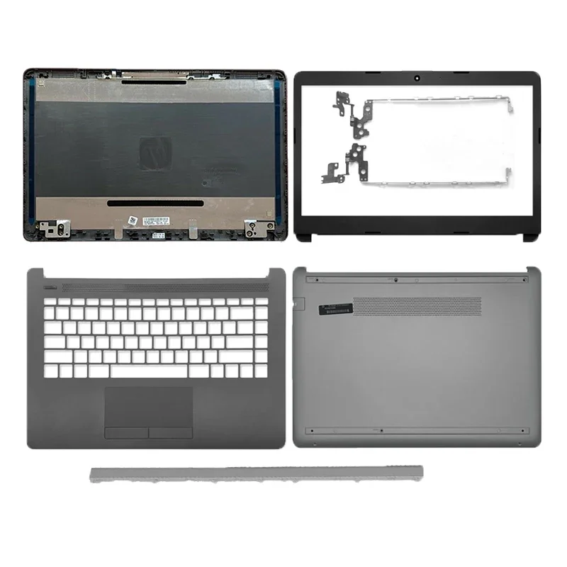 Laptop LCD Back Cover Front Bezel For HP 14-CF 14-DF 14-DK 14-DP 14S-CR 14S-CF 240 245 G8 Palmrest Bottom Case Hinges Cover Gray