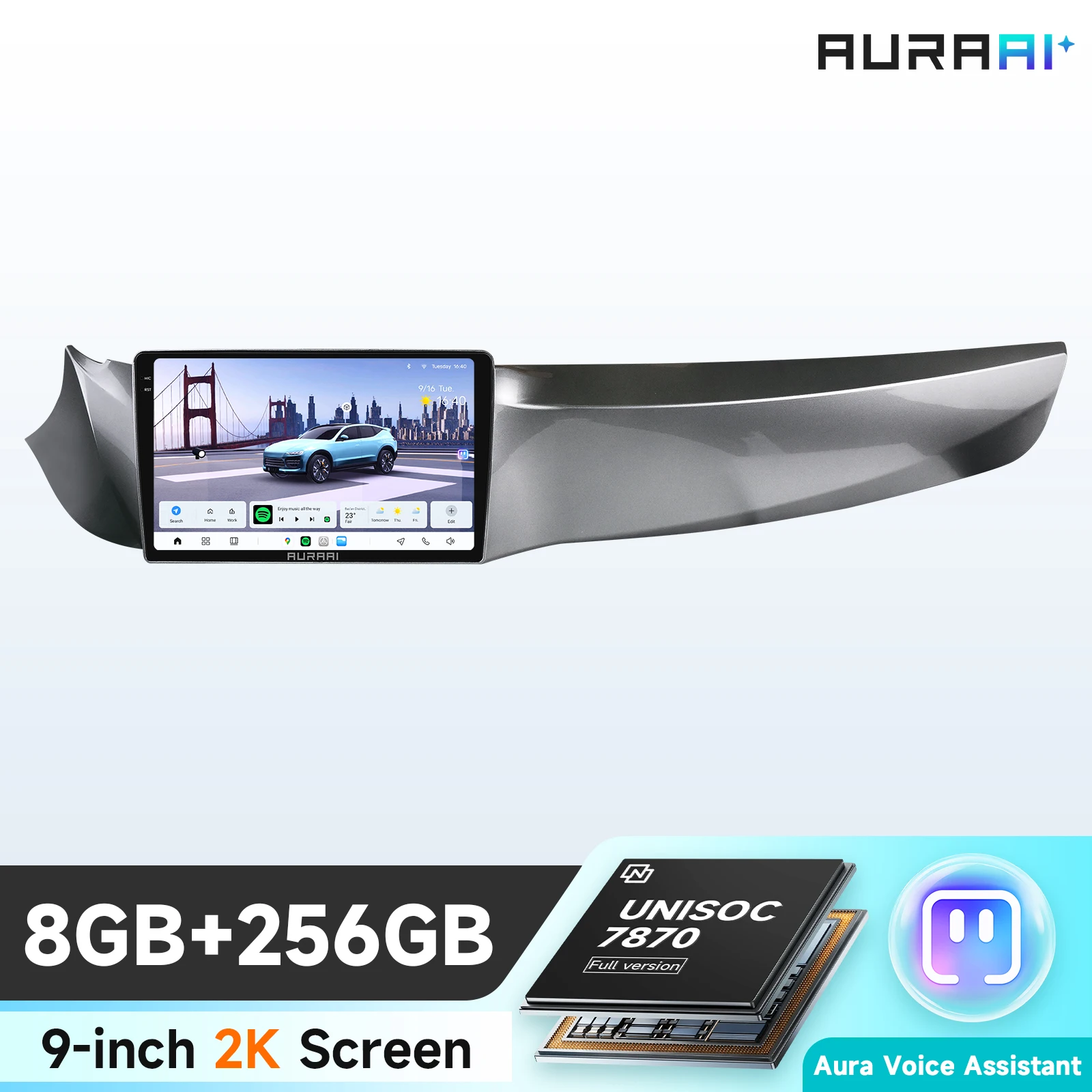 AURAAI Touchscreen-Stereo-Player-Navigation für Alfa Romeo Giulietta 2010-2018 Smart Driving ADAS 2din Carplay Android Auto SWC