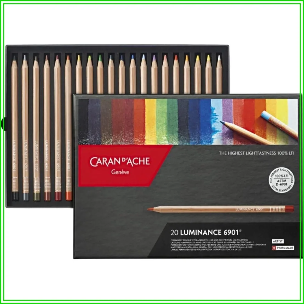 

Premium Colored Pencil Set of 20 - Smooth, Blendable, Lightfast