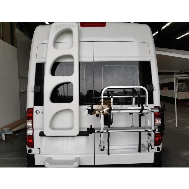 RV Dedicated Bicycle Rack Rear Double-position Folding Bike Rack Rear Single Frame RV Modification Supplies