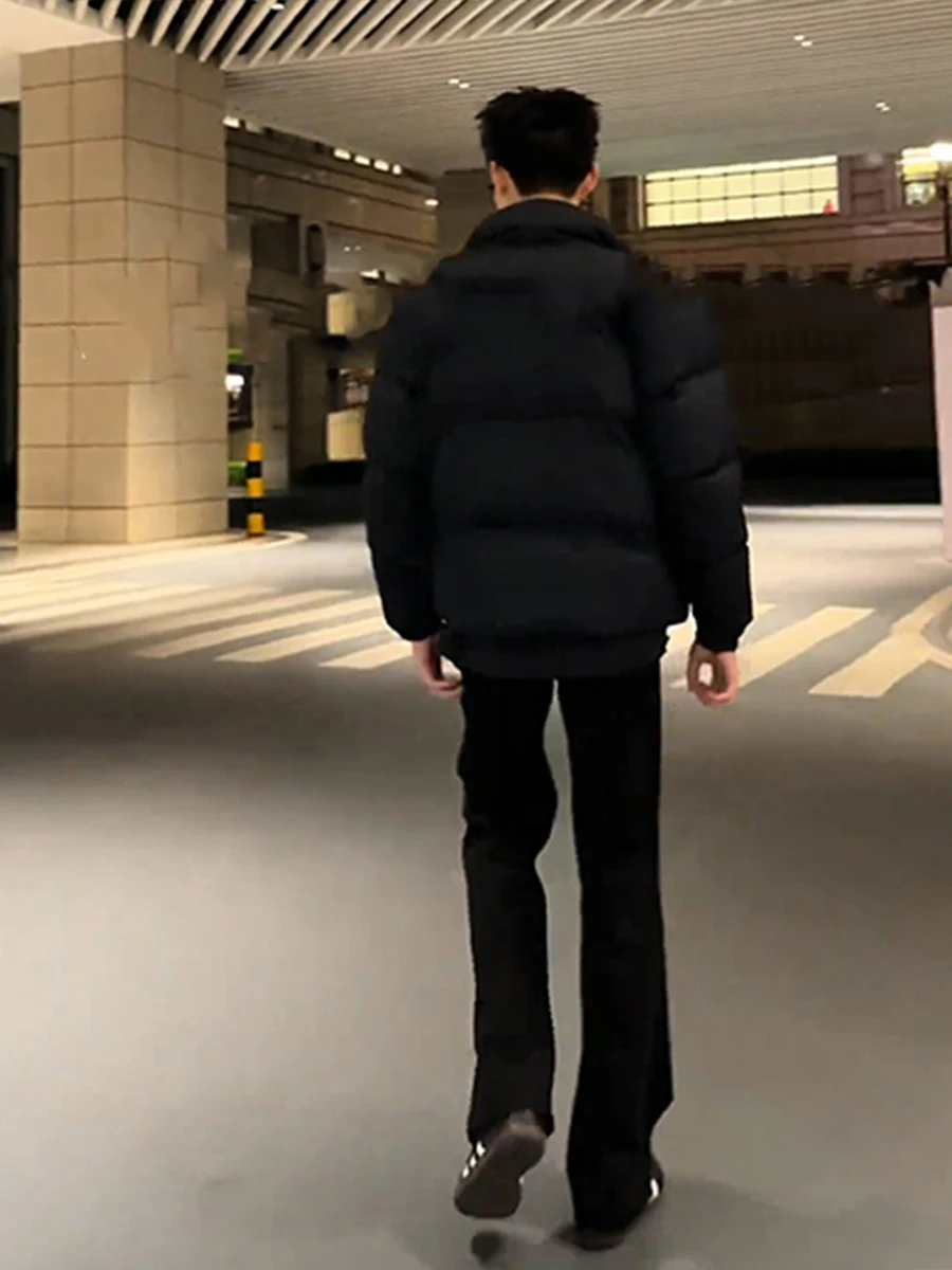 

Cleanfit Men's Bla Knife Pleat Straight Leg Pants Fce Lined Thiened Slim Fit Autumn Winter High End Feel Formal Trousers